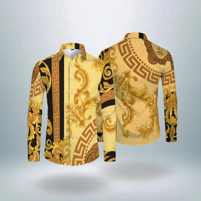 Luxury long sleeve shirt versace pattern hot gift - 203203